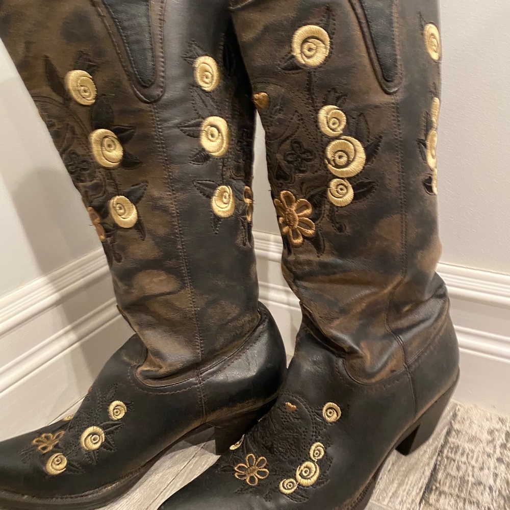 Dallas Texas Bouti, Pointed toe woman cowboy boots - Picture 2 of 12